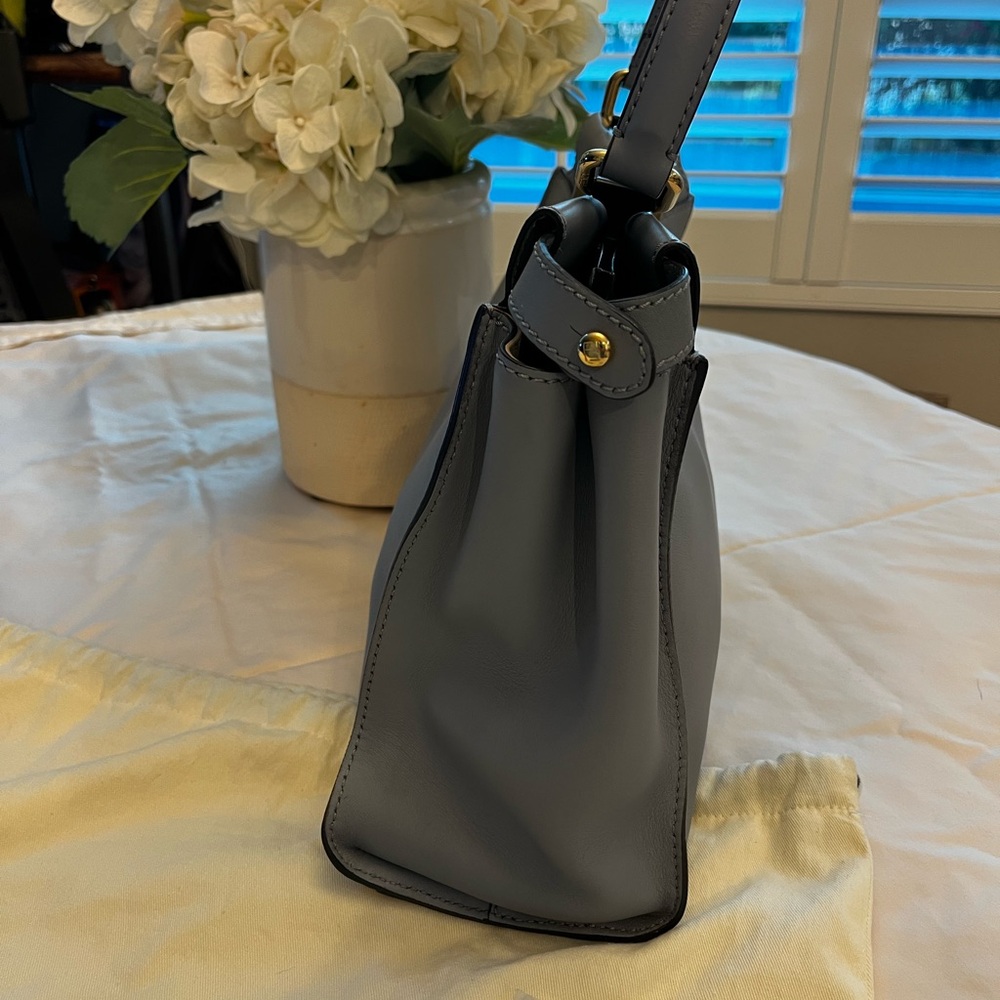 Fendi Peekaboo Gray Leather Medium with Gold-Tone Hardware - Picture 4 of 13